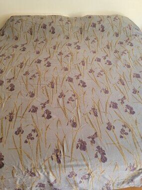 Iris/Print Stripe Reversible Duvet Cover